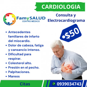 Dolor en el pecho, palpitaciones, realízate un chequeo cardiológico con los mejores