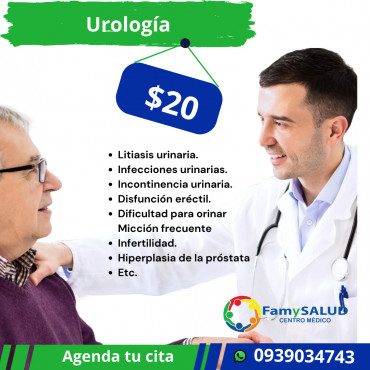 Realizate un chequeo preventivo, con nuestro Urólogo