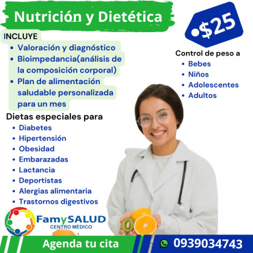 Mejora tus hábitos de alimentación con nuestro Nutricionista