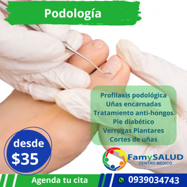 La salud de tus pies también es importante, agenda una cita con nuestros podólogos.