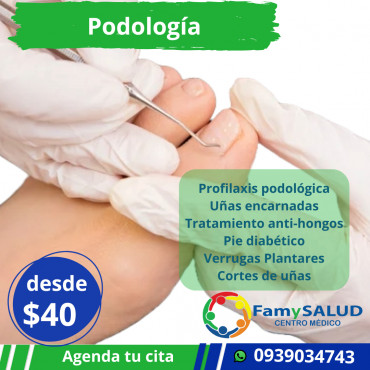 La salud de tus pies también es importante, agenda una cita con nuestros podólogos.