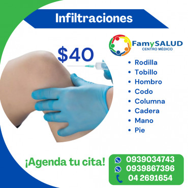 Si sufres de dolor articular, inflamación o lesiones musculares, las infiltraciones pueden ser la solución que necesitas.