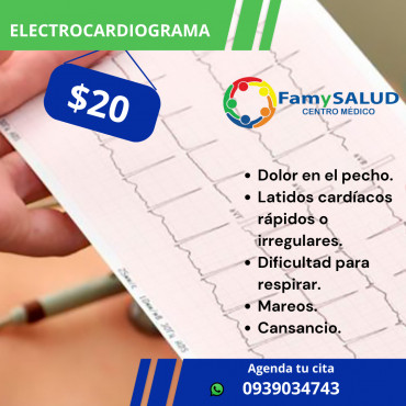 Dolor en el pecho, necesitas un electrocardiograma