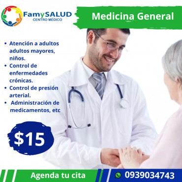 Agenda una consulta con nuestro Médico General 