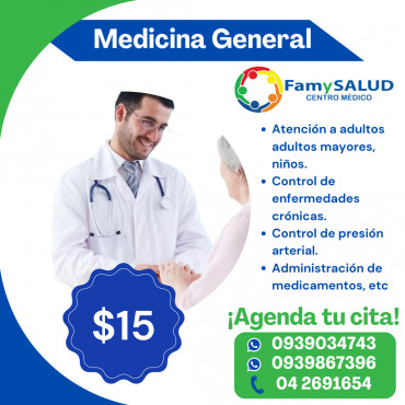 Agenda una cite en medicina general es el primer paso para prevenir, diagnosticar y tratar diversas enfermedades.
