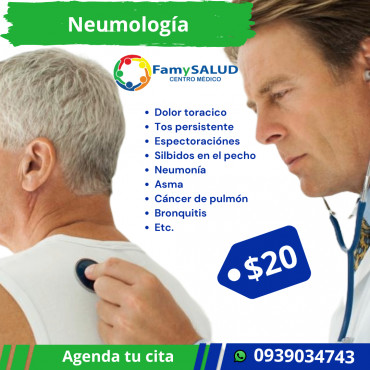 Problemas respiratorios, agenda tu cita en neumologia