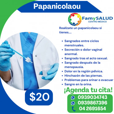 Detecta a tiempo cambios en las células del cuello uterino, previniendo y tratando oportunamente el cáncer cervicouterino.