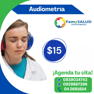 Quieremos saber como esta tu audición, realizate una audiometría
