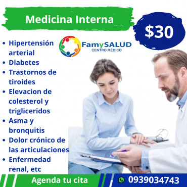 Desde la presión alta hasta trastornos metabólicos o problemas digestivos, el médico internista es quien puede dar un diagnóstico oportuno. 