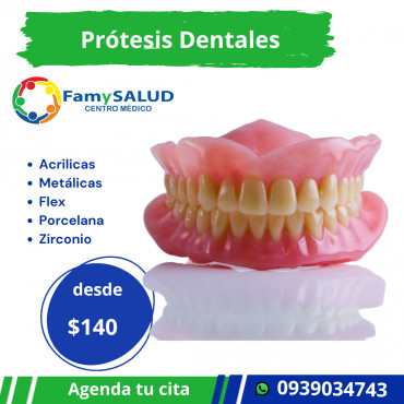 Recupera tu sonrisa con prótesis dentales, son una excelente solución para mejorar la estética, la masticación y la confianza.