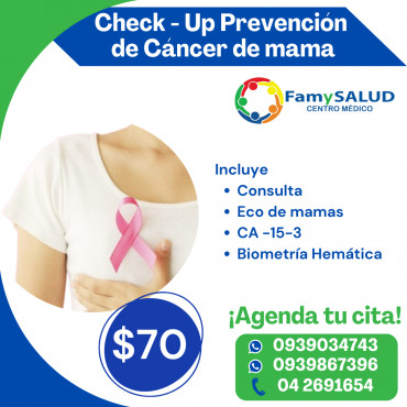 ¡La prevención está en tus manos, si se detecta a tiempo, las posibilidades de tratamiento y cura son mucho mayores.